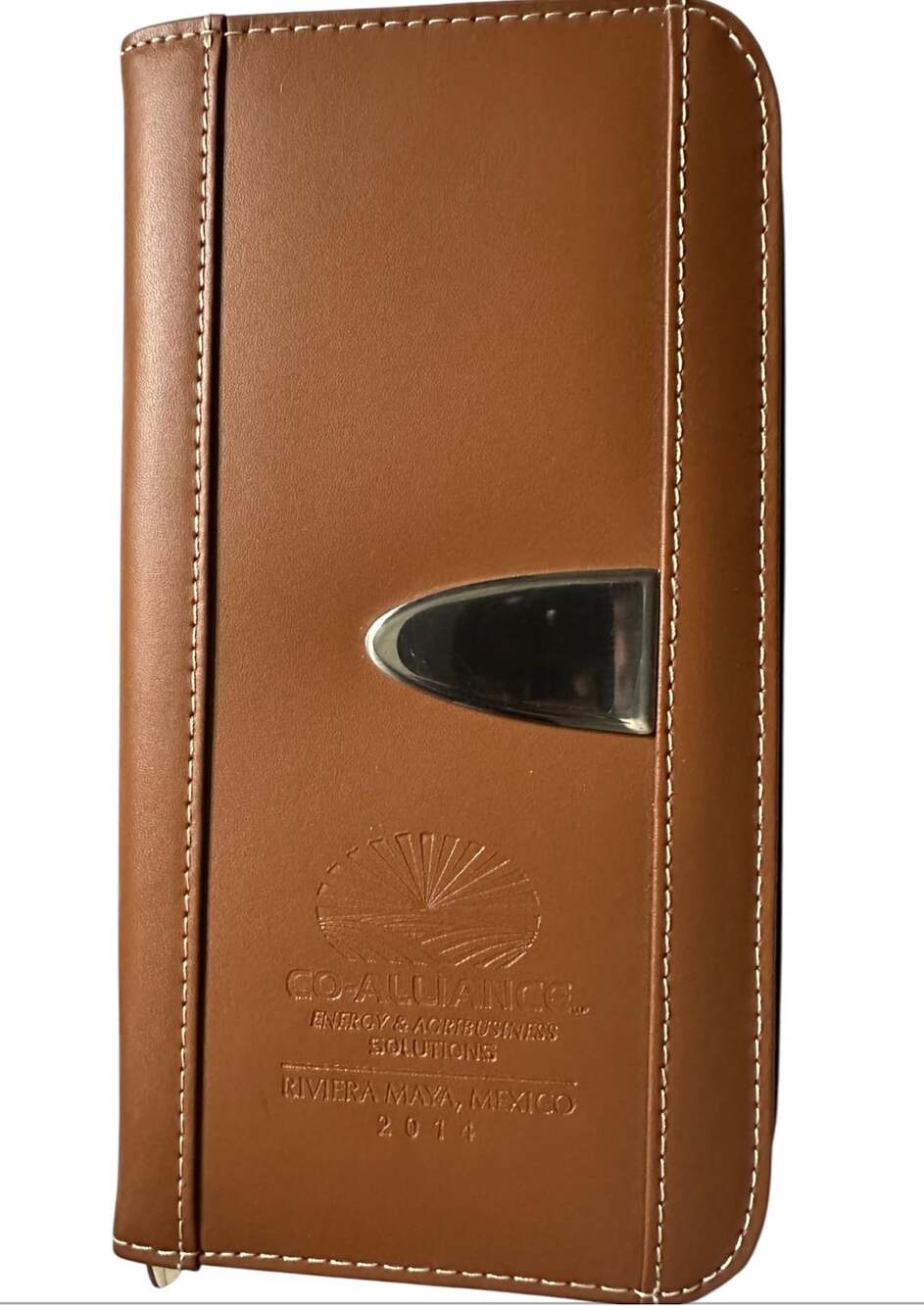Co-Alliance Bonded Leather Travel Organizer Wallet Riviera Maya Mexico 2014